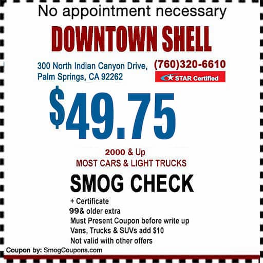 Smog Check Coupon